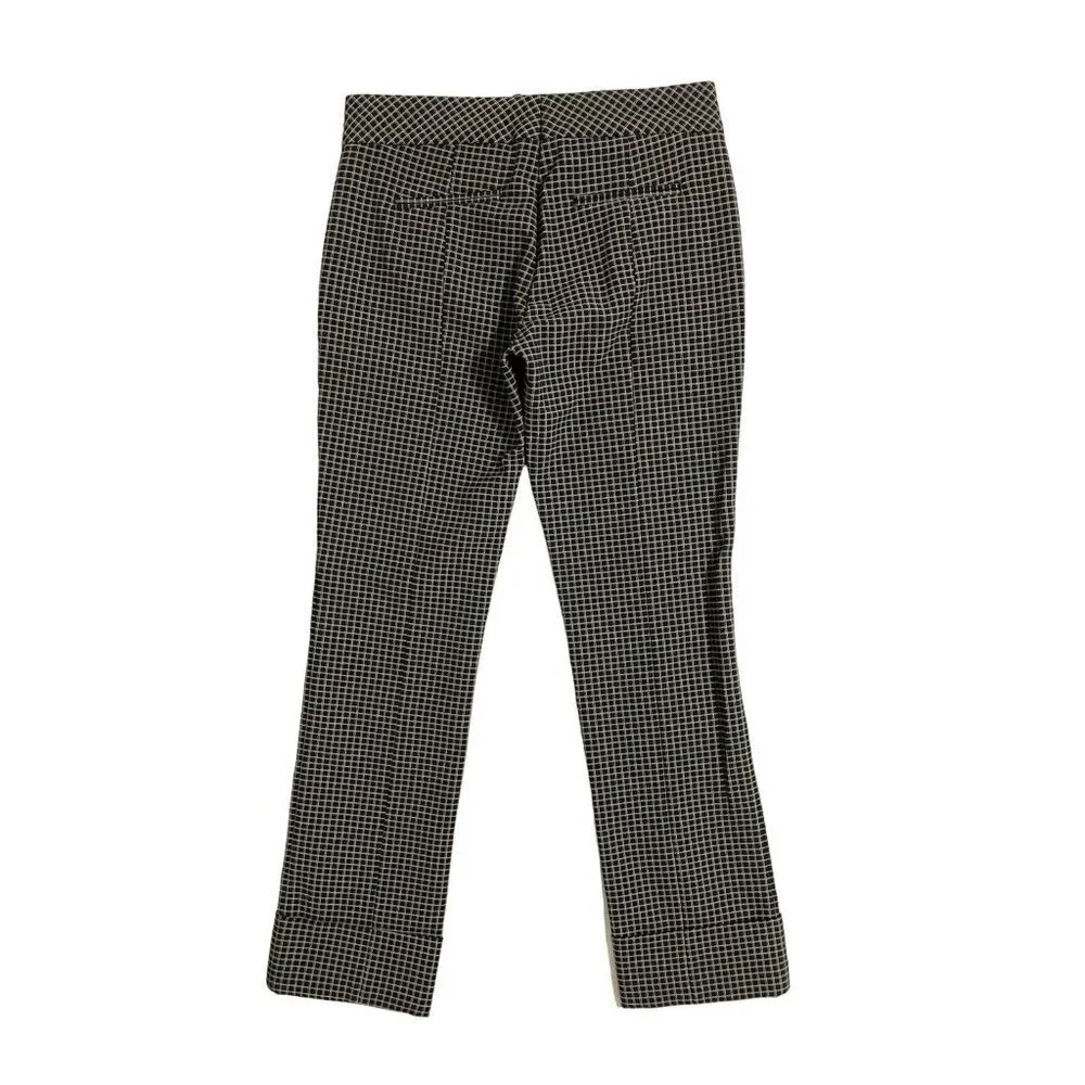 Piazza Sempione Scarlett Straight Leg Ankle Crop Pant Black SZ 38 IT NWT $495 - Picture 6 of 9